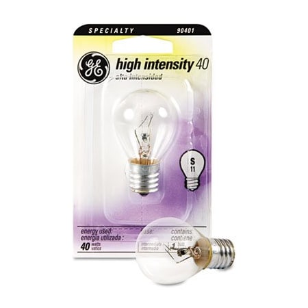 Ge GE, INCANDESCENT S11 APPLIANCE LIGHT BULB, 40 W 35156